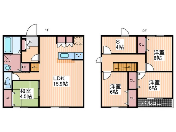 Afit川内の物件間取画像